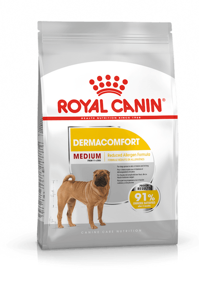 Royal Canin Dry Dog Food Medium Breed Dermacomfort Care - Woonona Petfood & Produce