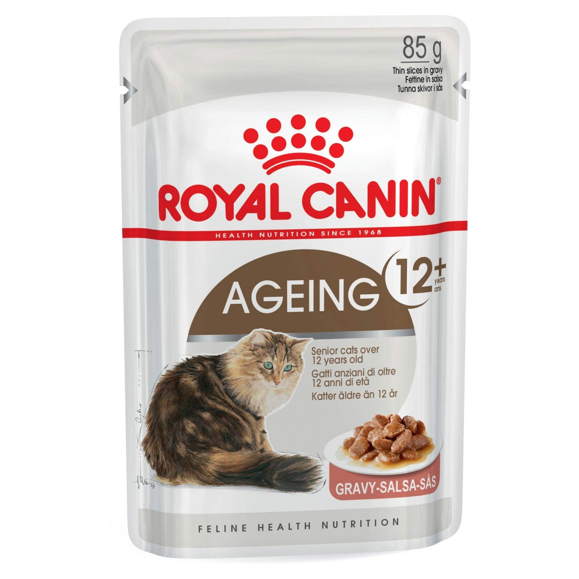 Royal Canin Wet Cat Food Ageing 12+ Gravy 12x85g - Woonona Petfoods