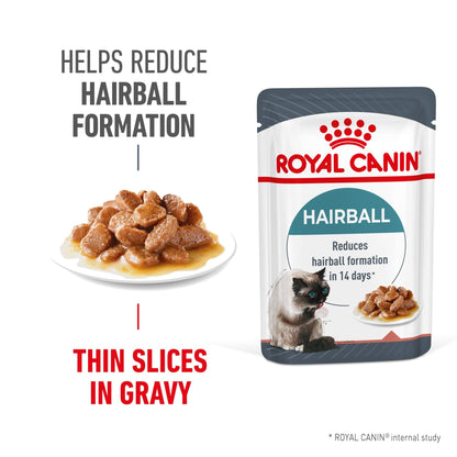 Royal Canin Wet Cat Food Hairball Gravy 85g - Woonona Petfoods