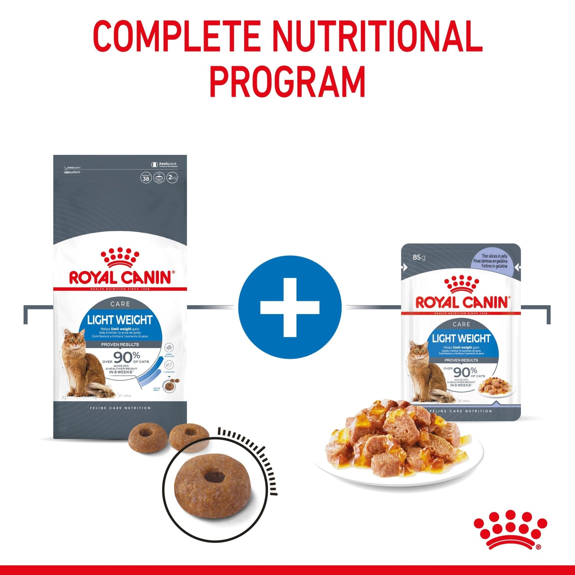 Royal Canin Wet Cat Food Light Weight Care Jelly 12x85g - Woonona Petfoods