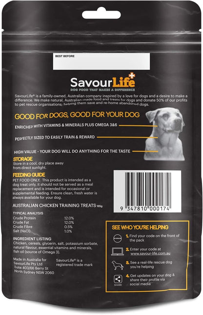 SavourLife Australian Made Chicken Training Treats 165g - Woonona Petfood & Produce