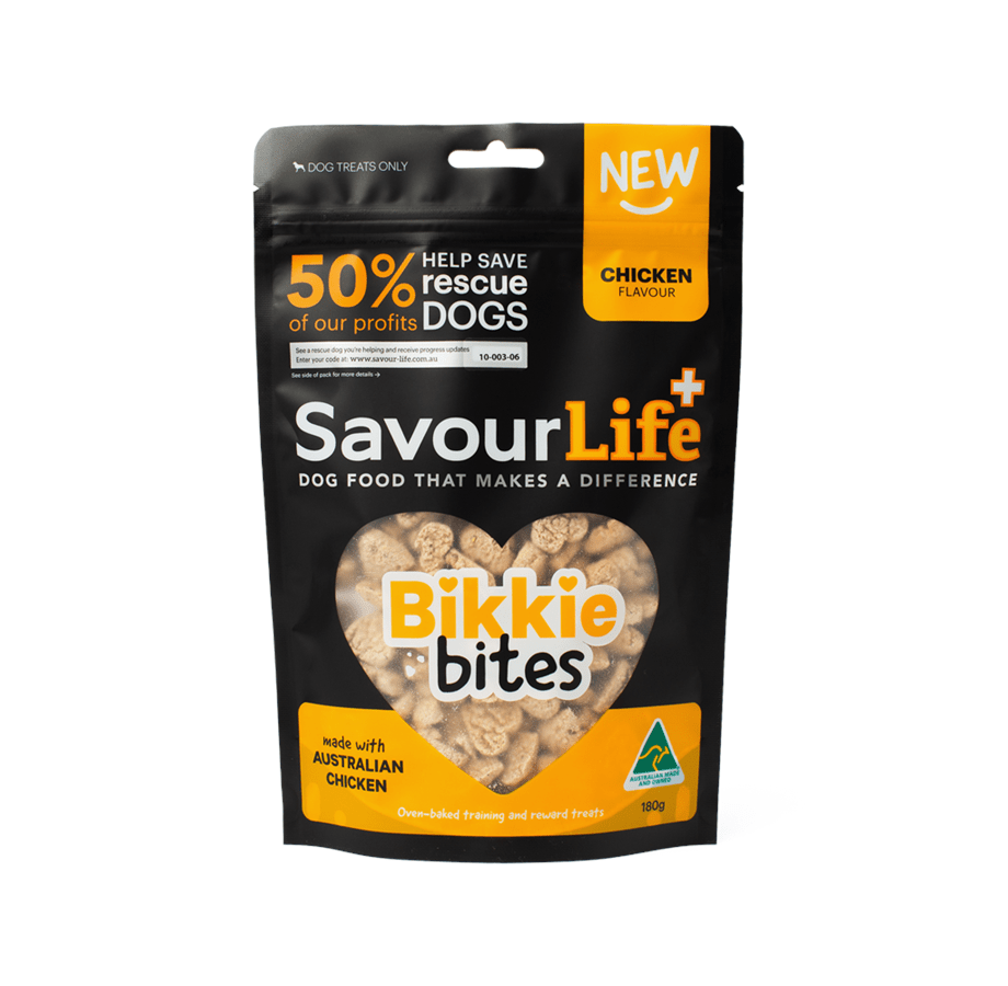 Savourlife BikkieBites Chicken Flavour 180g - Woonona Petfoods