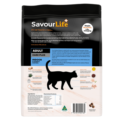 SavourLife Dry Cat Food Adult Care Plus Indoor Hairball - Woonona Petfoods
