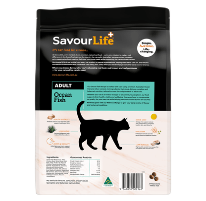 SavourLife Dry Cat Food Adult Ocean Fish - Woonona Petfoods