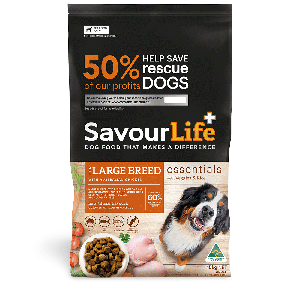 SavourLife Essentials Dog Adult Large Breed Chicken and Veggies 15kg - Woonona Petfoods