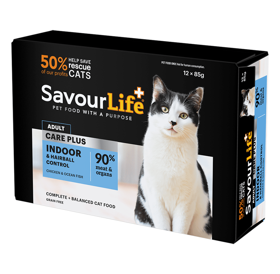 SavourLife Wet Cat Food Care Plus Indoor Hairball Chicken and Ocean Fish - Woonona Petfoods