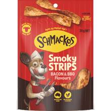 Schamckos BBQ and Smokey Flavour Bacon Strips 70g - Woonona Petfoods