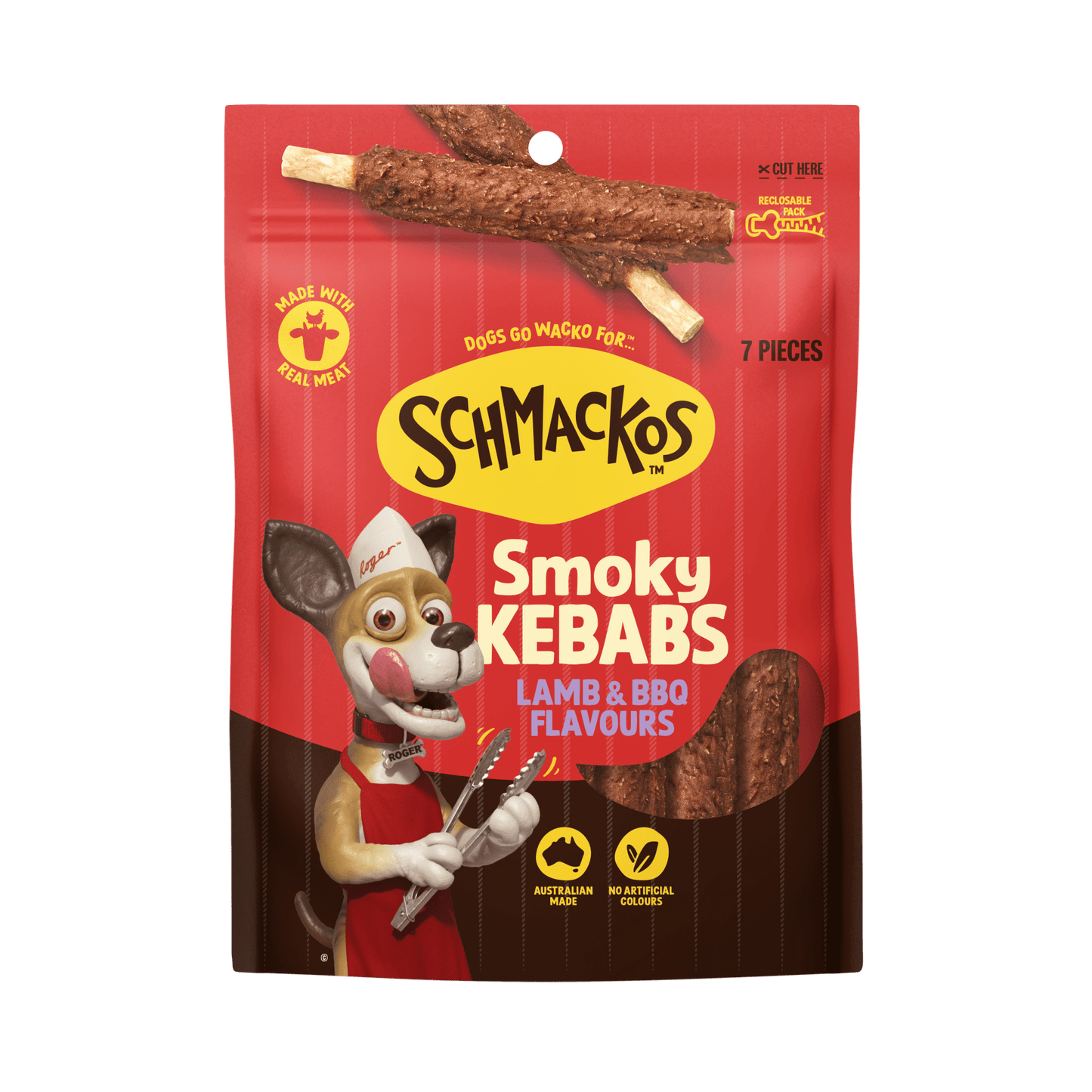 Schmackos BBQ Lamb Kebabs 7 Pack - Woonona Petfoods