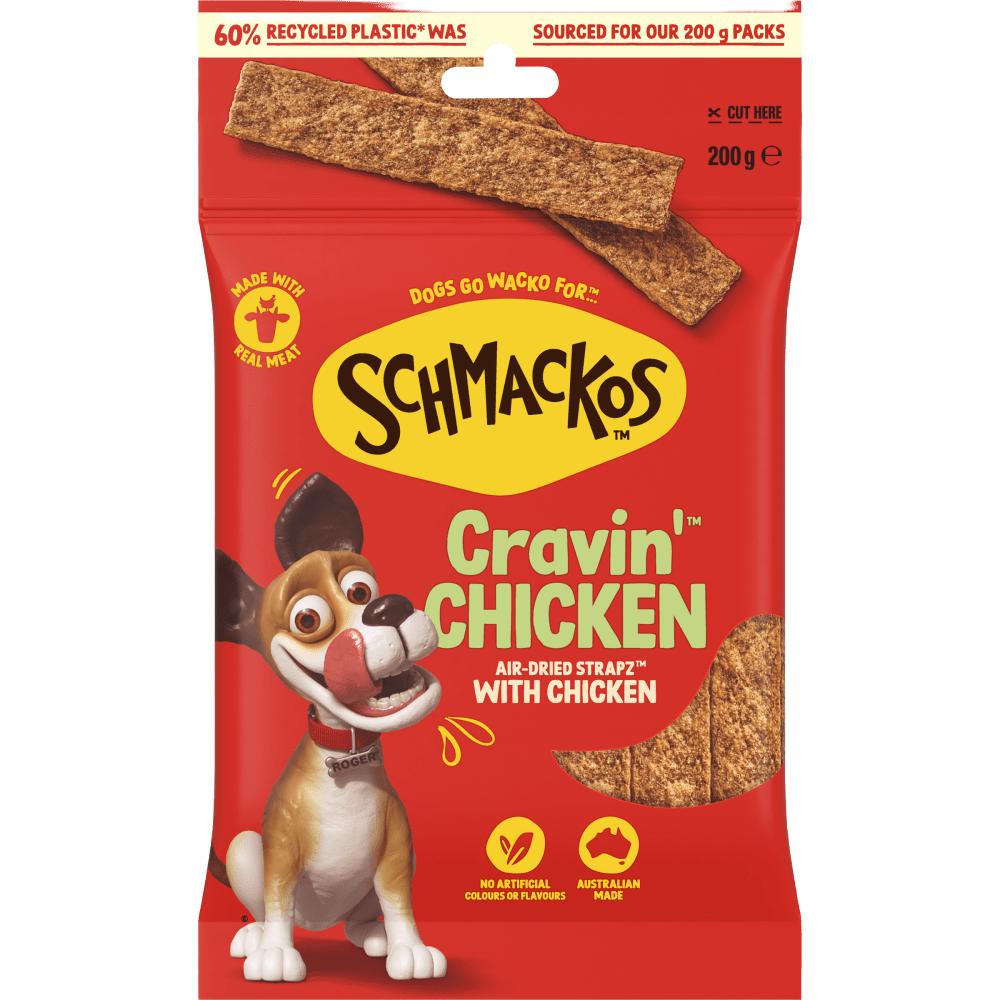 Schmackos Strapz 200g Chicken - Woonona Petfoods