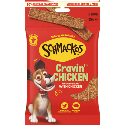 Schmackos Strapz 200g Chicken - Woonona Petfoods