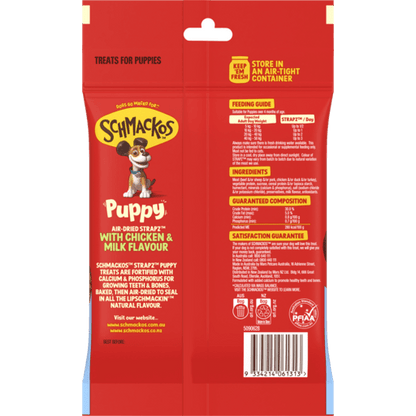 Schmackos Strapz 200g Puppy Chicken in Milk - Woonona Petfoods