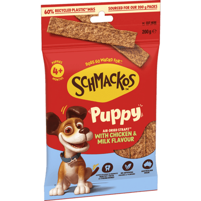 Schmackos Strapz 200g Puppy Chicken in Milk - Woonona Petfoods