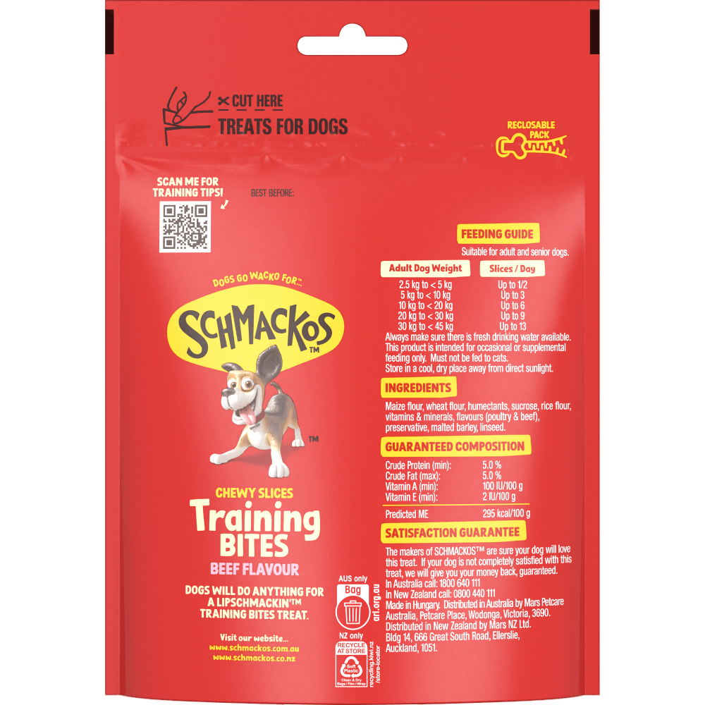 Schmackos Strapz 500g Beef - Woonona Petfoods
