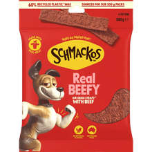 Schmackos Strapz 500g Beef - Woonona Petfoods