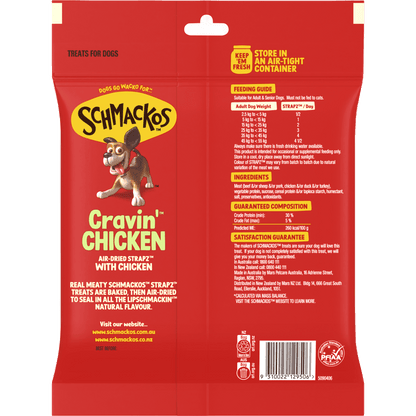 Schmackos Strapz 500g Chicken - Woonona Petfoods