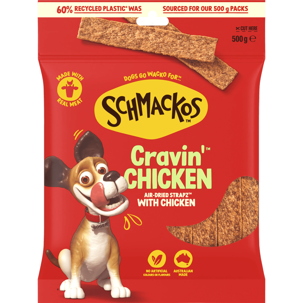 Schmackos Strapz 500g Chicken - Woonona Petfoods