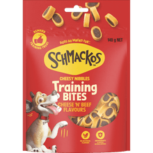 Schmackos Tasty Bites Cheesy Nibbles Cheeses & Beef 140g - Woonona Petfoods