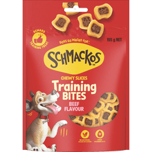 Schmackos Tasty Bites Chewy Slices Beef 155g - Woonona Petfoods