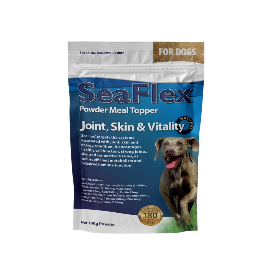 Seaflex Powder Meal Topper for Dogs180g - Woonona Petfood & Produce