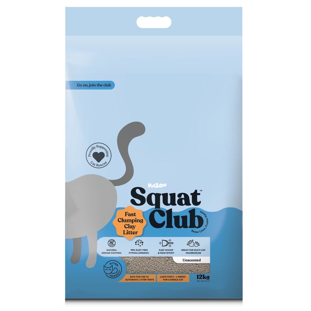 Squat Club Clumping Clay Cat Litter - Woonona Petfoods