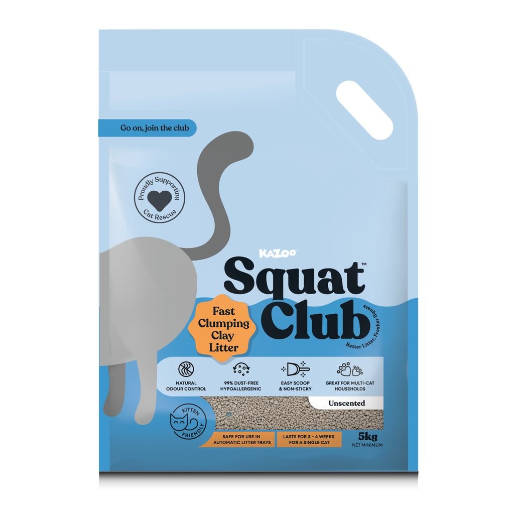 Squat Club Clumping Clay Cat Litter - Woonona Petfoods