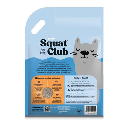 Squat Club Clumping Clay Cat Litter - Woonona Petfoods