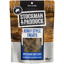 Stockmans & Paddock Jerky Style Treats Aussie Beef Liver 500g - Woonona Petfoods