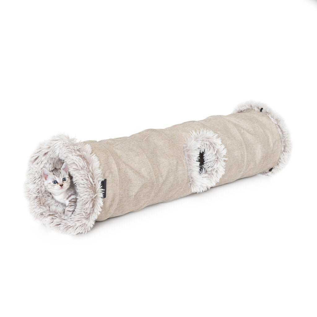 Superior Pet Bed Cat Tunnel Dove Grey - Woonona Petfood & Produce