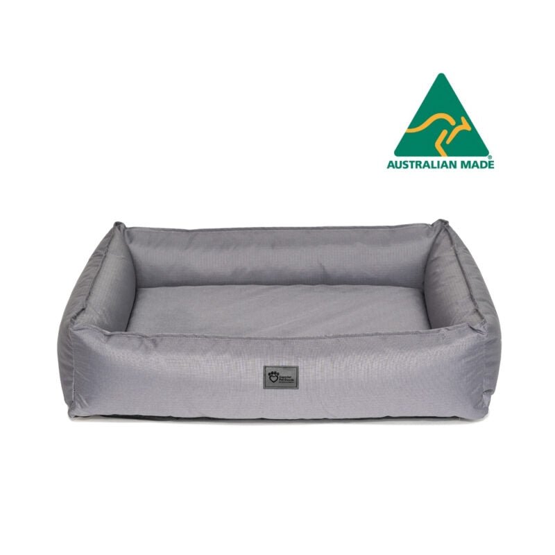 Superior Pet Bed Dog Lounger Ortho Ripstop Steel Grey Small - Woonona Petfood & Produce