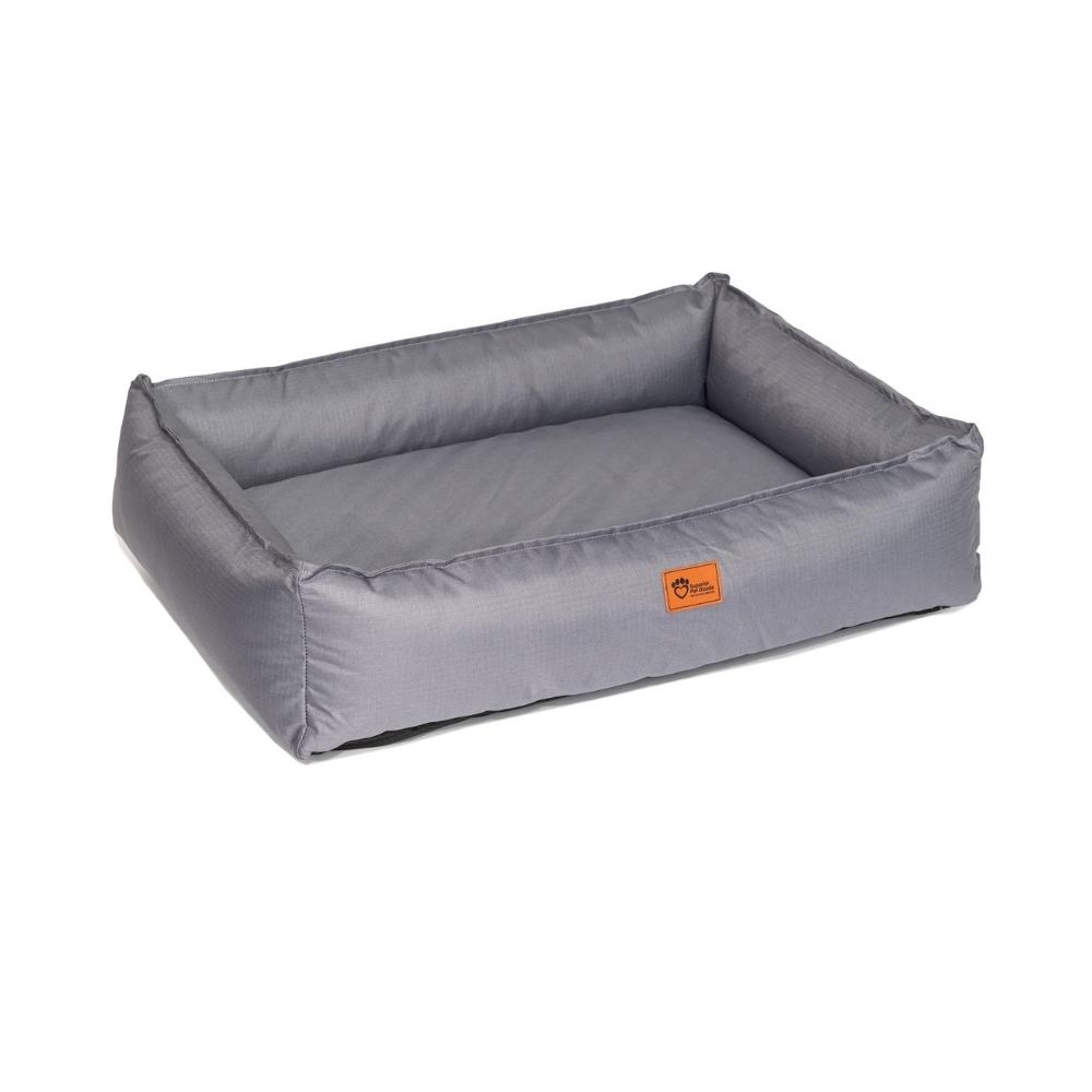 Superior Pet Bed Dog Lounger Ortho Ripstop Steel Grey Small - Woonona Petfood & Produce