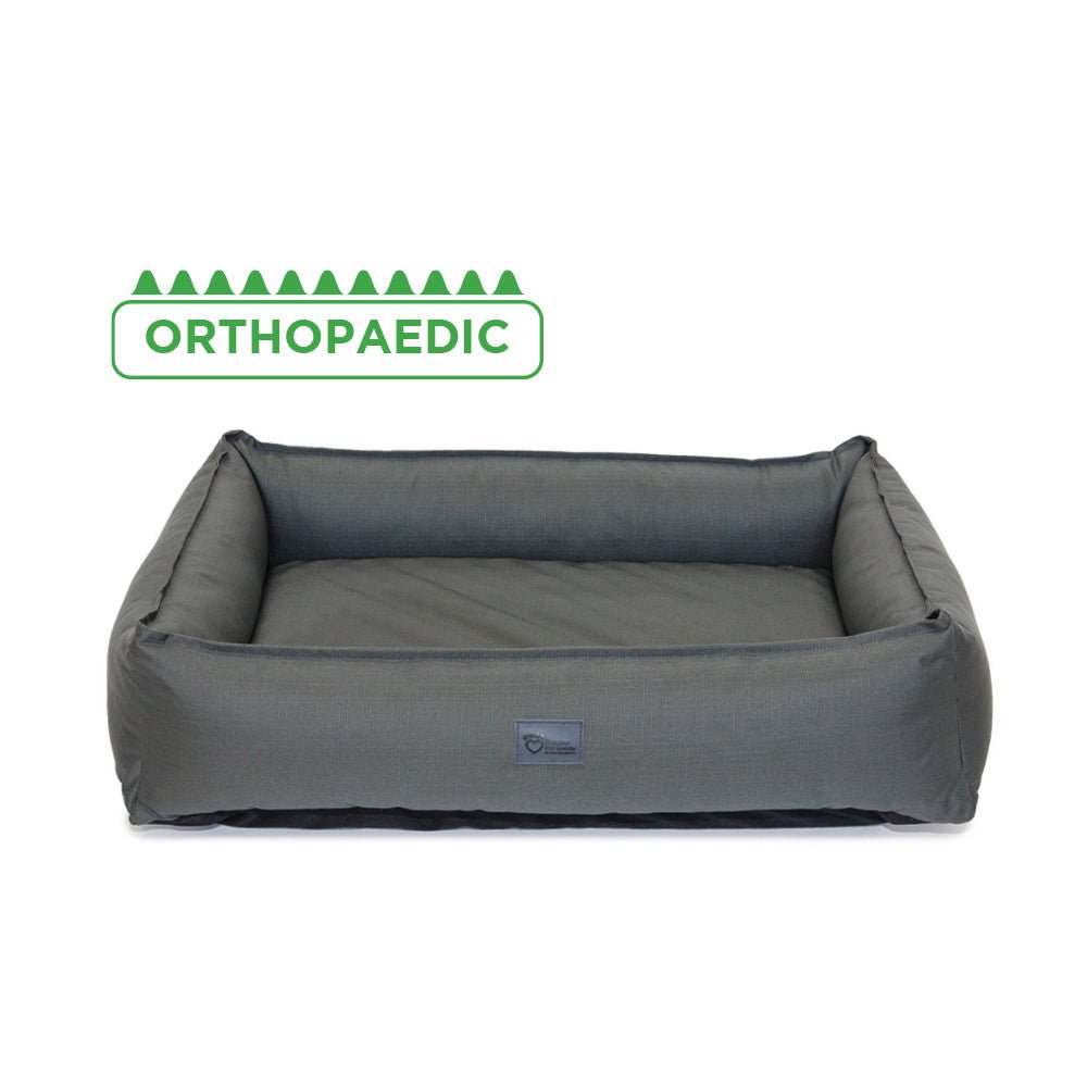 Superior Pet Bed Ortho Lounger Ripstop Jungle Grey Large - Woonona Petfood & Produce