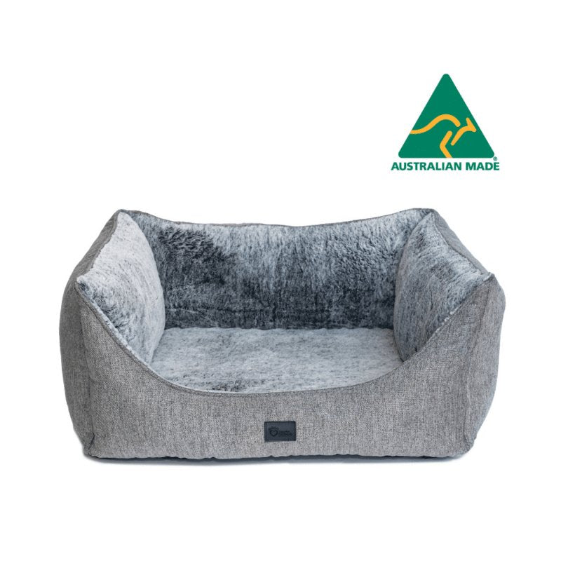 Superior Pet High Side Hideout Ortho Dog Bed Arctic Fur Small - Woonona Petfood & Produce