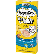 Temptations Creamy Spoons Savory Salmon & Tuna 4 x 10g - Woonona Petfood & Produce