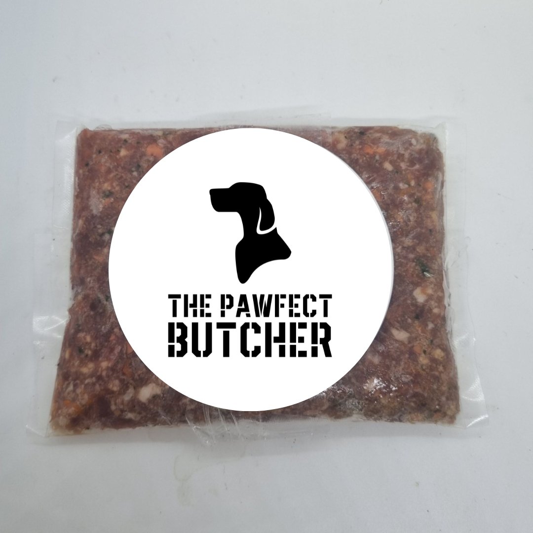 The Pawfect Butcher Beef and Duck Raw Blend 6 x 250g - Woonona Petfood & Produce