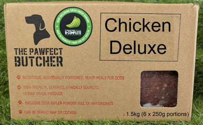 The Pawfect Butcher Chicken Deluxe Raw Blend 6 x 250g - Woonona Petfoods