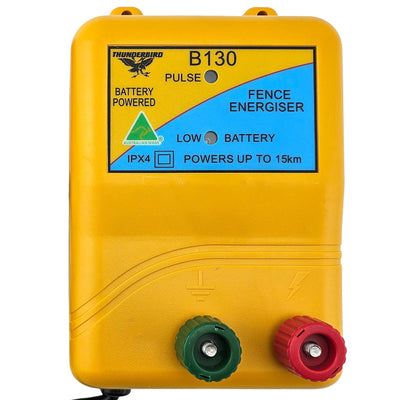 Thunderbird Electric Fence 15km 12 Volt Battery Energiser B130 - Woonona Petfood & Produce