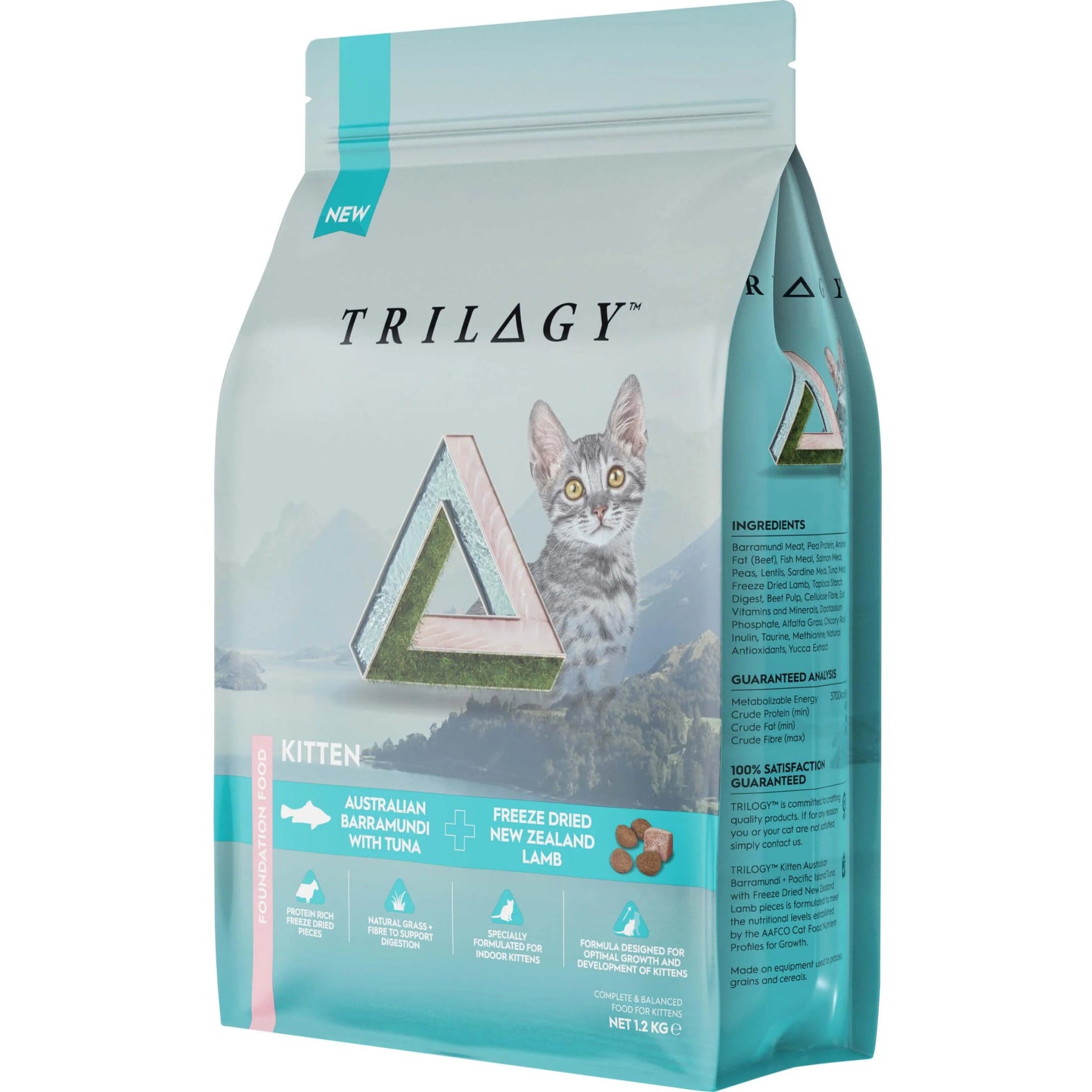 Trilogy Dry Kitten Food Barranundi and Tuna 1.2kg - Woonona Petfood & Produce