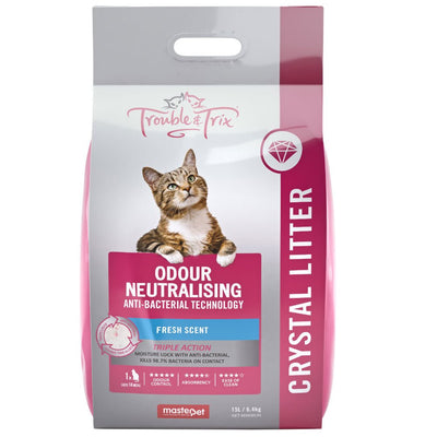 Trouble and Trix Cat Litter Anti Bacterial Crystals 7 Litre