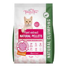 Trouble and Trix Cat Litter Natural Pellets Cherry Blossom Scent 10L - Woonona Petfoods