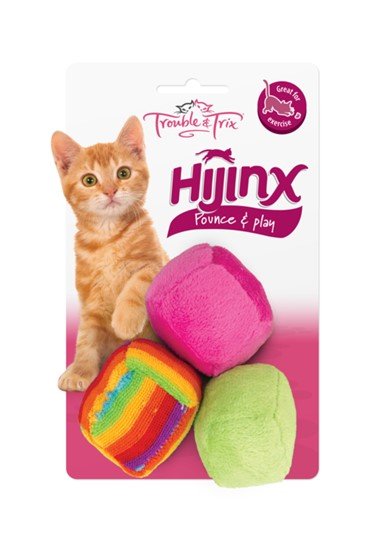 Trouble & Trix Cat Toy HiJinx Balls 3 Pack - Woonona Petfood & Produce