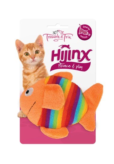 Trouble & Trix Cat Toy HiJinx Fish Large - Woonona Petfood & Produce