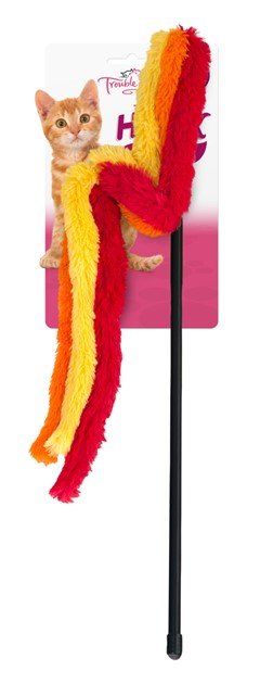 Trouble & Trix Cat Toy HiJinx Towel Wand - Woonona Petfood & Produce