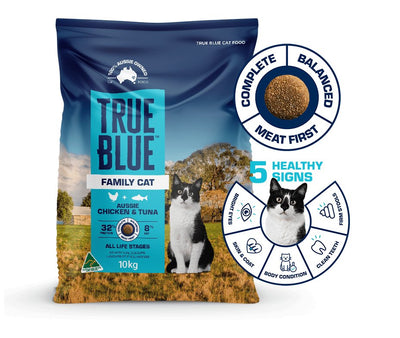 True Blue Family Cat Food Chicken and Tuna 10kg - Woonona Petfood & Produce