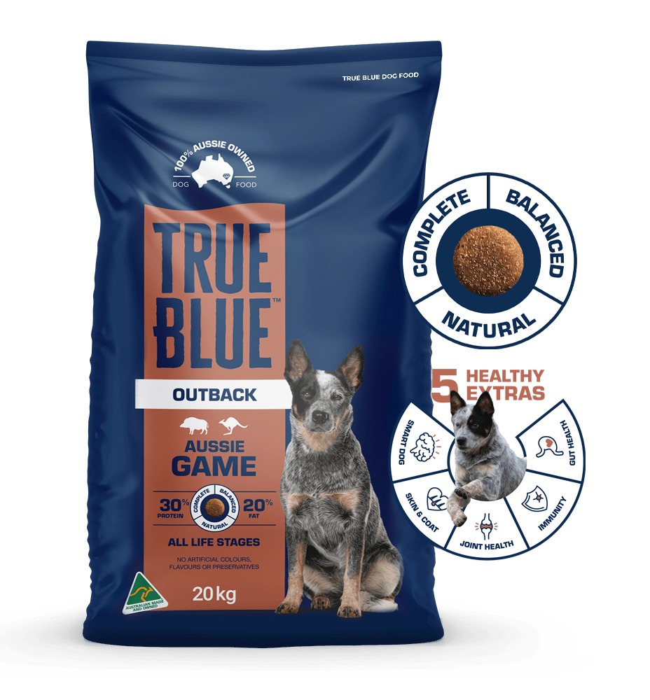 True Blue Outback Aussie Game Dry Dog Food 20kg – Woonona Petfoods