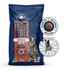 True Blue Outback Aussie Game Dry Dog Food 20kg - Woonona Petfoods