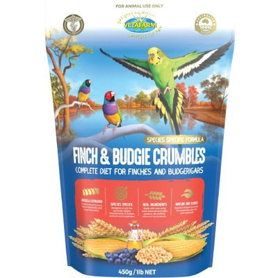 Vetafarm Budgie and Fnch Crumbles 450g