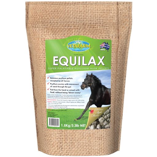 Vetafarm Equilax Psyllium Husk Pellets 1.5kg - Woonona Petfoods