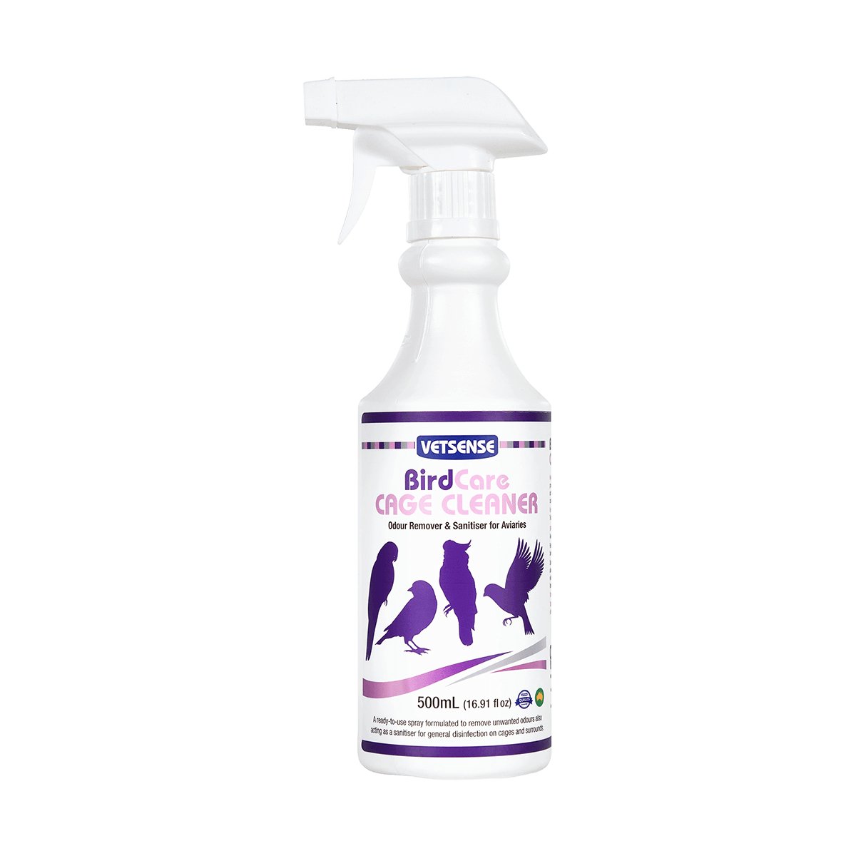 Vetsense Bird Care Cage Cleaner 500ml - Woonona Petfood & Produce