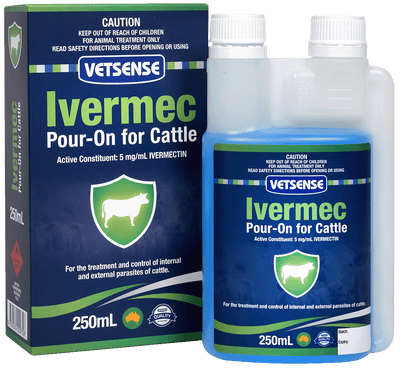 Vetsense Ivermec Pour on for Cattle 250ml