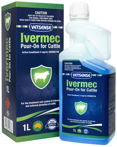 Vetsense Ivermec Pour on for Cattle - Woonona Petfoods